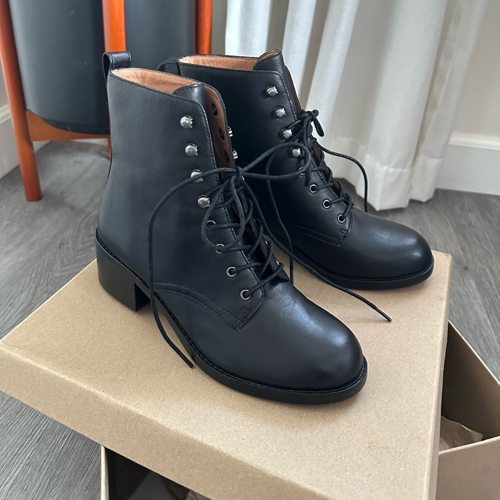 NEW Madewell ‘The Patti’ Lace-Up Boots